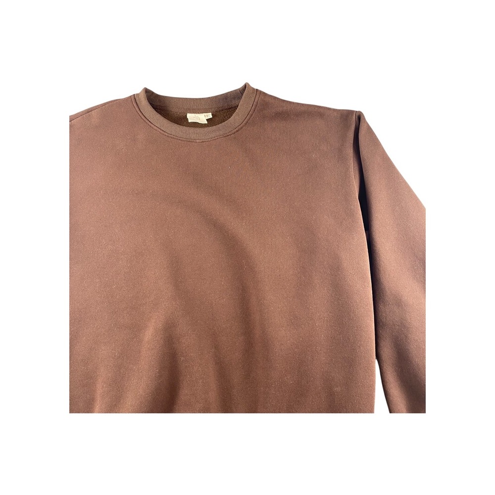 Milk Clothing‎ Brown Embroidered Crewneck Sweatshirt XL - Picture 2 of 7
